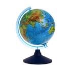 Глобус физико-политический "Глобен", интерактивный, рельефный, диаметр 210 мм, с подсветкой от батареек, с очками - Фото 1