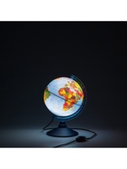 Глобус физико-политический "Глобен", интерактивный, рельефный, диаметр 210 мм, с подсветкой, с очками - фото 26938160