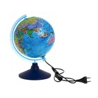 Глобус политический "Глобен", интерактивный, рельефный, диаметр 210 мм, с подсветкой, с очками - фото 26227134
