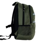 Рюкзак молодёжный, 46 х 33 х 16 см, эргономичная спинка, с вышивкой, Stavia, хаки, светло-серый - Фото 5