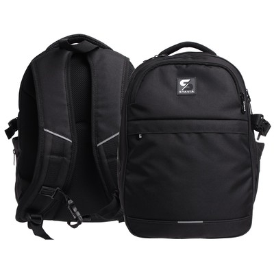 Рюкзак молодёжный, 40 х 28 х 18 см, эргономичная спинка, Stavia "Город-1", чёрный
