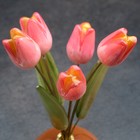 Сувенир "Тюльпаны в вазе", 5 цветков, малая,розовая,селенит - Фото 7