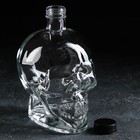 Бутылка стеклянная «Череп», 740 мл, цвет прозрачный - фото 4349375