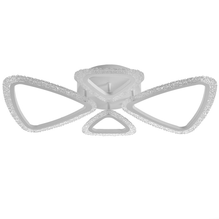 Люстра светодиодная «Треугольник», 70 Вт, LED, 2700-4200К, белая, 61.5×38×8.5 см