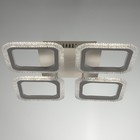 Люстра светодиодная Квадрат 70Вт LED 2700-4200К белый 39х39х8,5см - Фото 2