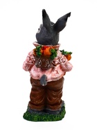 Садовая фигура из полистоуна «Зайка с морковкой и рюкзаком», 40×14×18 см - Фото 14