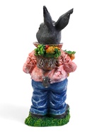 Садовая фигура из полистоуна «Зайка с морковкой и рюкзаком», 40×14×18 см - Фото 8