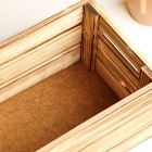 Кашпо - ящик деревянный 30х20х14,5 см обожженный - Фото 4