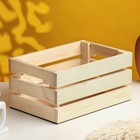 Кашпо - ящик деревянный 30х20х14,5 см сосна - Фото 2