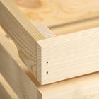 Кашпо - ящик деревянный 30х20х14,5 см сосна - Фото 3