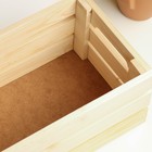 Кашпо - ящик деревянный 30х20х14,5 см сосна - Фото 4