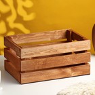Кашпо - ящик деревянный 30х20х14,5 см кедр - фото 9668796