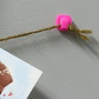 Держатель самоклеящийся для проводов и гирлянд ТУНДРА krep, 15х15х10 мм, розовый, 9 шт. - фото 7698239