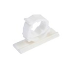 Держатель самоклеящийся для проводов ТУНДРА krep, d=20 мм, 60×20×40 мм, белый, 4 шт. - Фото 6