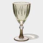 Бокал для вина «Триумф», 300 мл, 8.5×18.5 см, стекло, зелёный - Фото 1