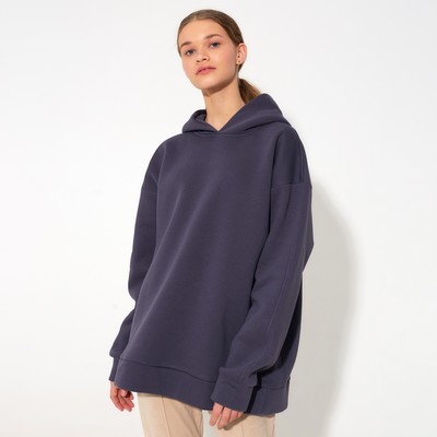 Худи женское MINAKU: Casual Collection, цвет серый, размер 44