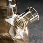 Чайник стеклянный заварочный «Круиз», 800 мл, с металлическим ситом, цвет золотой - Фото 3