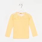 Лонгслив для девочки, цвет желтый, рост 80 - Фото 3