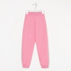 Брюки для девочки, цвет розовый, рост 98 - фото 49181282