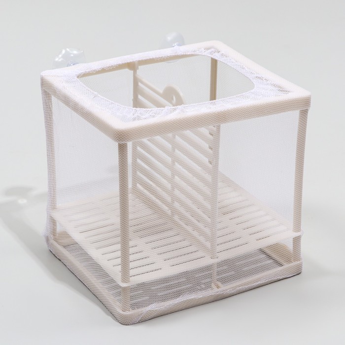 Отсадник малый, 14.5×16×15 см, с перегородкой и пластиковым дном - Фото 1