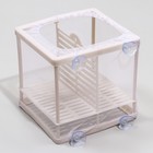 Отсадник малый, 14.5×16×15 см, с перегородкой и пластиковым дном - Фото 3