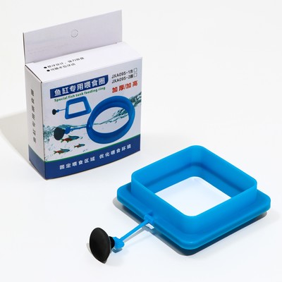 Кормушка для рыб плавающая, 10×10 см, квадратная