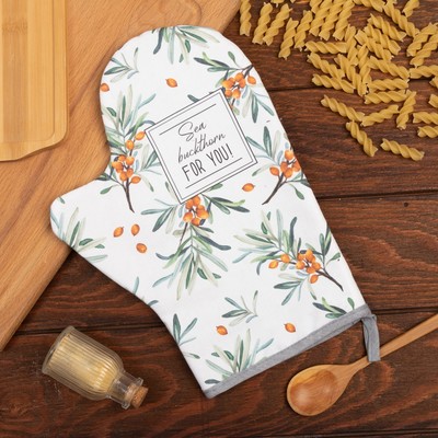 Варежка-прихватка Berry garden, 20×28 см, саржа, 100% хлопок, ватин 250 г/м²