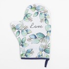 Варежка-прихватка «Flower mood» 20×28 см, саржа, 100% хлопок, ватин 250 г/м² - Фото 2