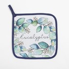 Кухонный набор Flower mood, варежка-прихватка 20×28 см, прихватка 19×19 см, 100% хлопок - Фото 4