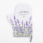 Набор Кухонный «Lavender», варежка-прихватка 20×28 см, прихватка 19×19 см, 100% хлопок - Фото 2