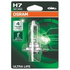 Лампа автомобильная Osram Ultra Life, H7, 12 В, 55 Вт, 64210ULT-01B 4666700 - фото 4538033