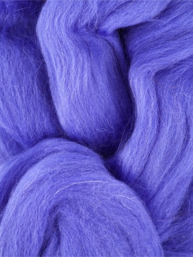 Шерсть для валяния "Кардочес" 100% полутонкая шерсть 50гр (017 лесной колокольчик)