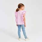 Блузка для девочки MINAKU: Cotton Collection цвет светло-сиреневый, рост 104 - Фото 3
