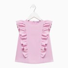 Блузка для девочки MINAKU: Cotton Collection цвет светло-сиреневый, рост 104 - Фото 6