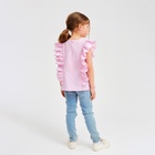 Блузка для девочки MINAKU: Cotton Collection, светло-сиреневая, рост 158 см - Фото 7