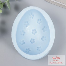 Молд силиконовый «Яйцо пасхальное в цветочек», форма для заливки, 8.5×6.5 см  (артикул 7778706)  большой выбор товаров оптом и в розницу по низким ценам с доставкой