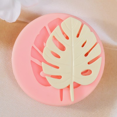 Силиконовый молд, форма для заливки «Монстера», 7×5 см, МИКС