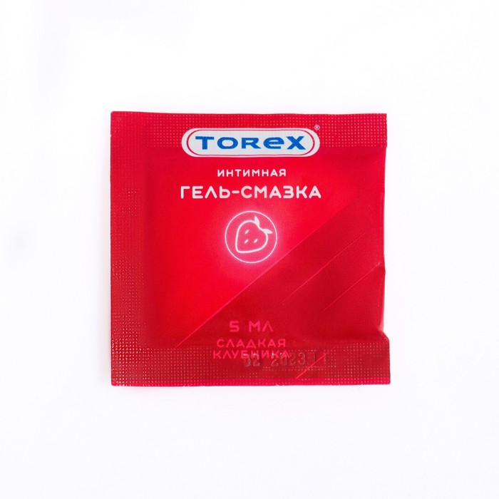 Гель-смазка «Torex» сладкая клубника, 5 мл саше - Фото 1