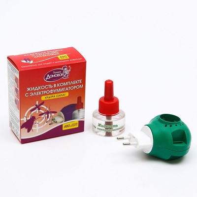 Комплект от комаров «Домовой» Ультра сила, 60 ночей + фумигатор