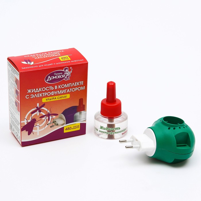 Комплект от комаров «Домовой» Ультра сила, 60 ночей + фумигатор - Фото 1