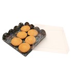 Коробочка для печенья, "Акварельные цветы", 15 х 15 х 3 см (комплект 5 шт) - фото 24286882