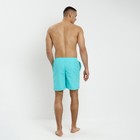 Плавки купальные мужские однотонные, MINAKU цвет мятный, размер 56 - Фото 3