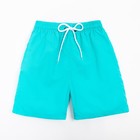 Плавки купальные мужские однотонные, MINAKU цвет мятный, размер 56 - Фото 6