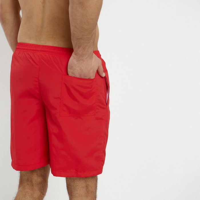 Плавки купальные мужские однотонные, MINAKU цвет красный, размер 50