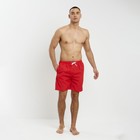 Плавки купальные мужские однотонные, MINAKU цвет красный, размер 50 7425701