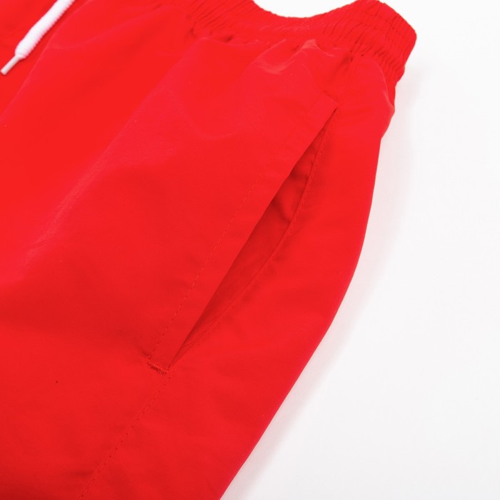 Плавки купальные мужские однотонные, MINAKU цвет красный, размер 50