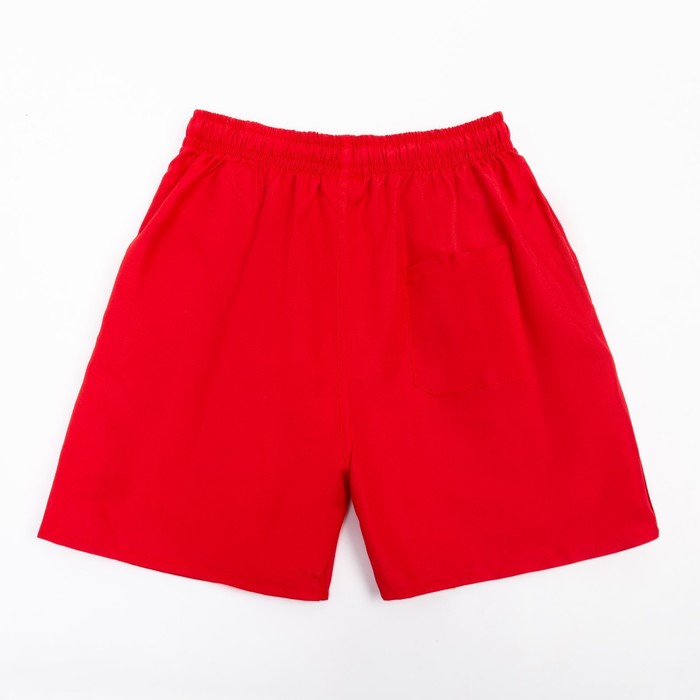 Плавки купальные мужские однотонные, MINAKU цвет красный, размер 50