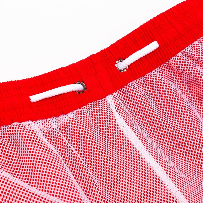 Плавки купальные мужские однотонные, MINAKU цвет красный, размер 50