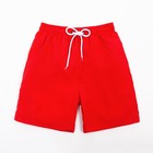 Плавки купальные мужские однотонные, MINAKU цвет красный, размер 54 - Фото 6