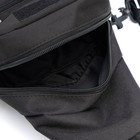 Рюкзак-слинг на молнии Аdventure, с карманами, чёрный - Фото 4
